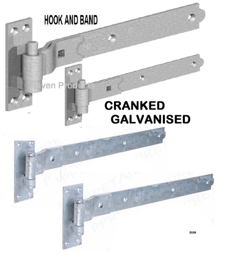 Gate cranked hook - cranked,