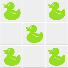 Bathroom Tile Stickers Transfers RUBBER DUCKS Vinyl Bedroom Wall Decals 65x70mm