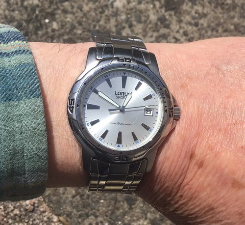 Mens lorus quartz watch with - mens,