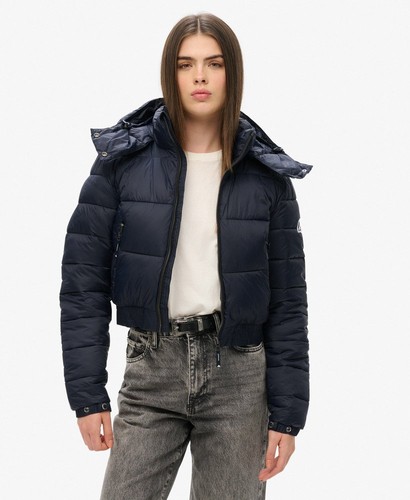Superdry womens crop hooded - womens,