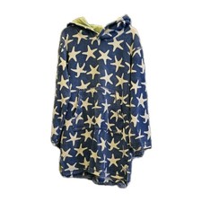 Mini Boden Kids Towel Beach Blue Hoodie Age 7-8 Years