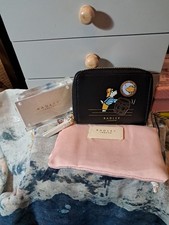 Radley Small Leather Zip Around Purse. Nautical Theme . Blue.