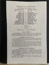 Bradford City Vs Swansea Town