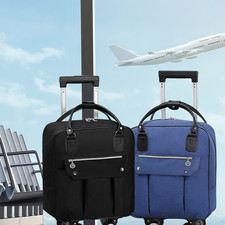 Trolley Travel Bag On Wheels Lightweight Convertible Luggage Backpack Softside