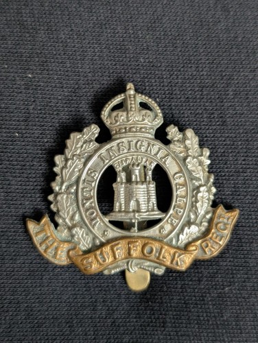 Suffolk regiment metal army - regiment, bi-metal