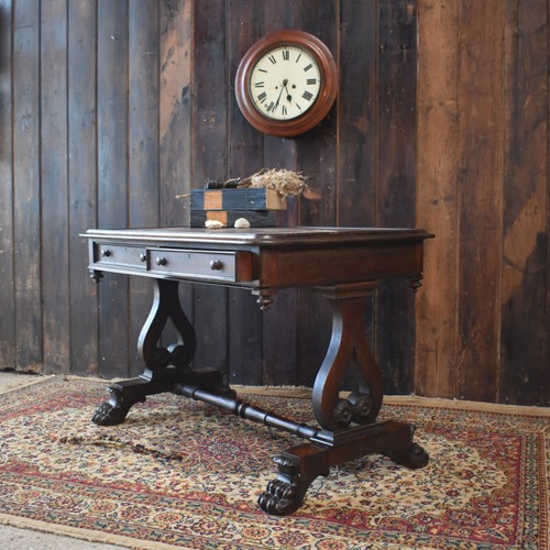 Antique 1835 library table - library,
