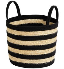 Handwoven seagrass storage