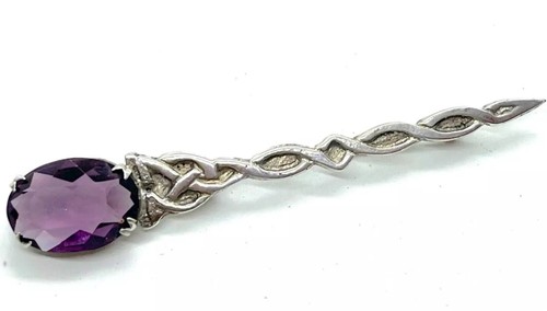 Vintage sterling silver purple - vintage,