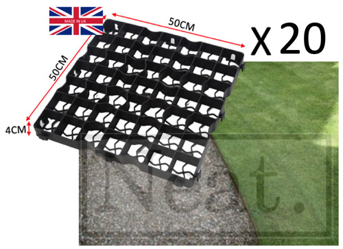 Gravel grass grid - x, gravel/grass