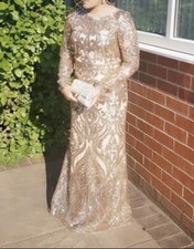 Monsoon Gold Sequin 58” Long