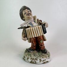 RARE Capodimonte Figurine Musician Squeezebox Accordion Concertina 1184 - 11"