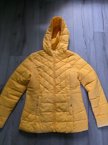 Woman yellow padded hooded - padded,