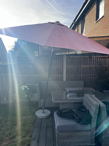 Used garden parasol - used, with