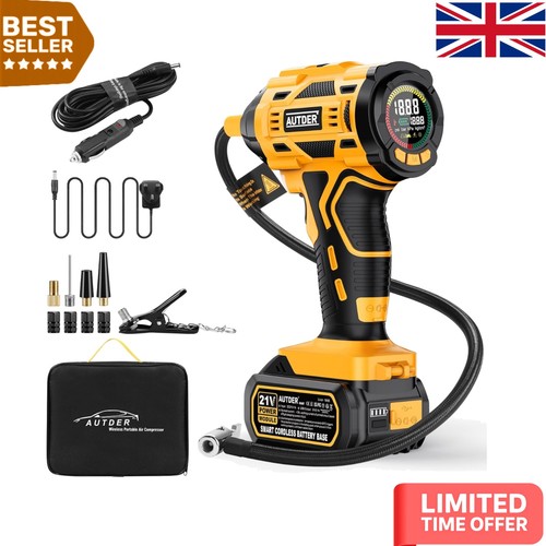 Cordless tyre inflator with - cordless,