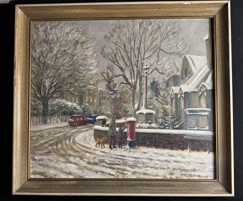 Vintage original signed oil - vintage,