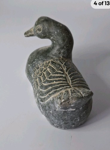 Hand carved inuit surpentine - hand,
