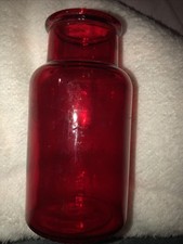 Small Red Cranberry Glass