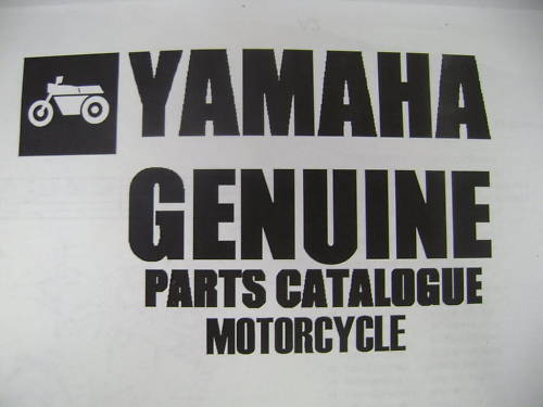 Yamaha genuine parts manual - parts,
