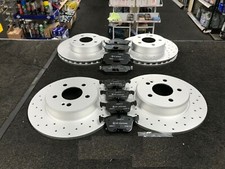 FOR VAUXHALL ASTRA H MK5 1.6 16V SXi SRi FRONT & REAR DRILLED BRAKE DISCS & PADS