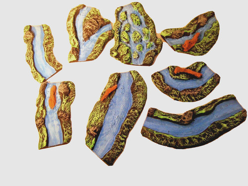 Painted rivers - painted,