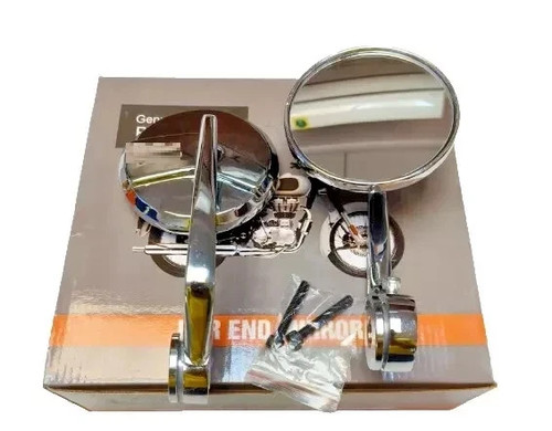 Chrome bar end mirror fit - fit, for