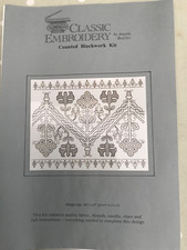 Classic Embroidery Counted Black Work Kit  by Angela Beazley - New