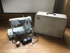 Vintage Electric Singer Sewing Machine In Full Working Order - Blue