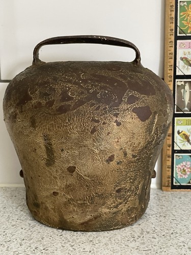 Ntique vintage bronzed iron - a,