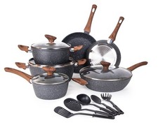 15-Piece Cookware Set Pots