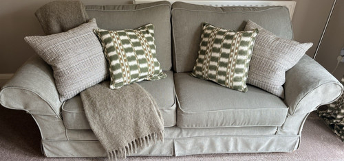 Sage seater sofa scroll - sage,