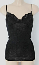 Emmebivi Black Camisole Vest 85% Wool 15% Silk Style 93351 Size S