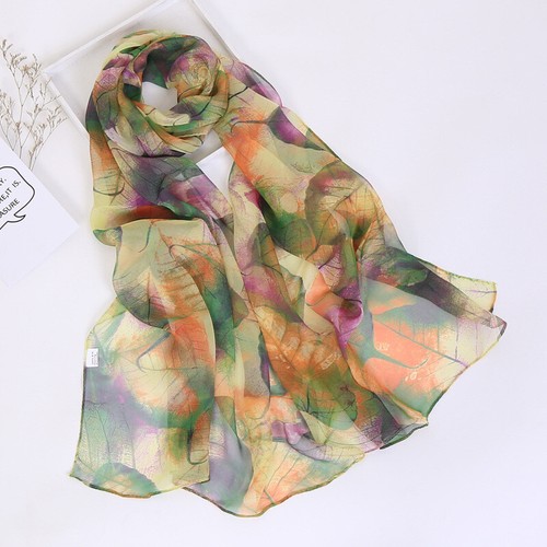 Women large long floral silk - women,