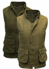 Walker and Hawkes - Mens Derby Tweed Shooting Hunting Bodywarmer Waistcoat Gilet