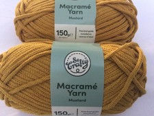 300g MUSTARD MACRAME YARN So