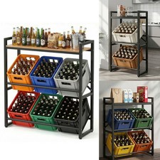 Metal Drinks Crate Rack for 4
