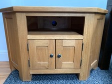 Modern Beautiful Oak Corner TV Unit Excellent condition 