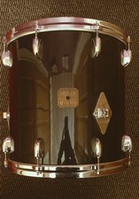 Gretsch USA 14x14 Floor Tom Vintage Jasper Shell Era Black Nitron Wrap Finish 