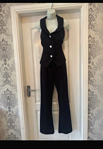 River island black woven 2pc - black,