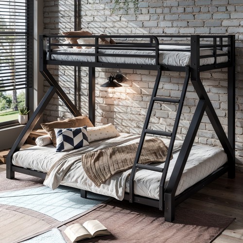 Metal twin over - bunk, bed