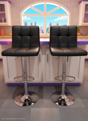 Set bar stool pu leather - bar,