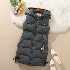 LADIES WOMENS HOODED LONG LINE