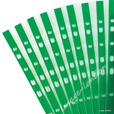 A4 Clear Plastic Poly Punched Pockets Strong Filing Wallets Sleeves Protector