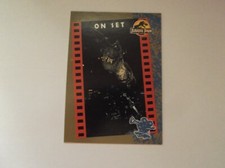 Topps - Jurassic Park "ON SET - THE COLLOSAL T-REX PROP" #75 Trading Card - 1993