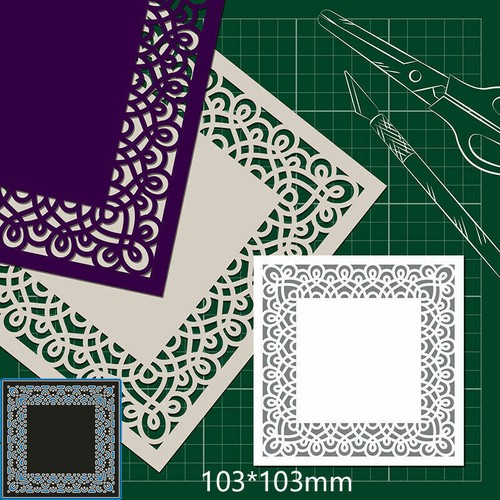 Lace square metal - lace, dies