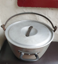 VINTAGE PYRAMID WARE ALUMINIUM JAM KETTLE WITH LID 24 PINT CAPACITY REG 785137