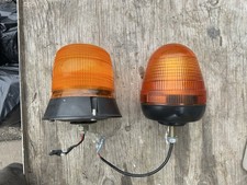 2 X LED ROOF WARNING AMBER BEACONS LIGHTS FLASHING VAN ROOF 12V