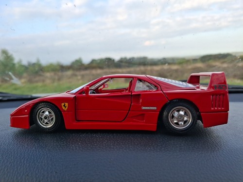 Ferrari f40 1987 burago 24 - ferrari,