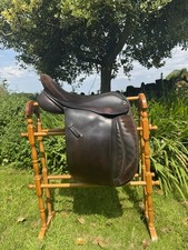 Fylde Ray 17” Wide Saddle Leather And Suede