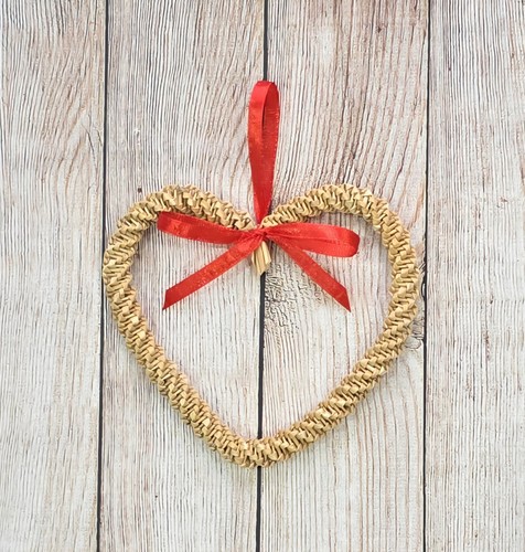 Handcrafted straw corn dolly - straw,