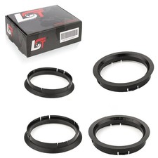 Center rings spacers black - 4x,